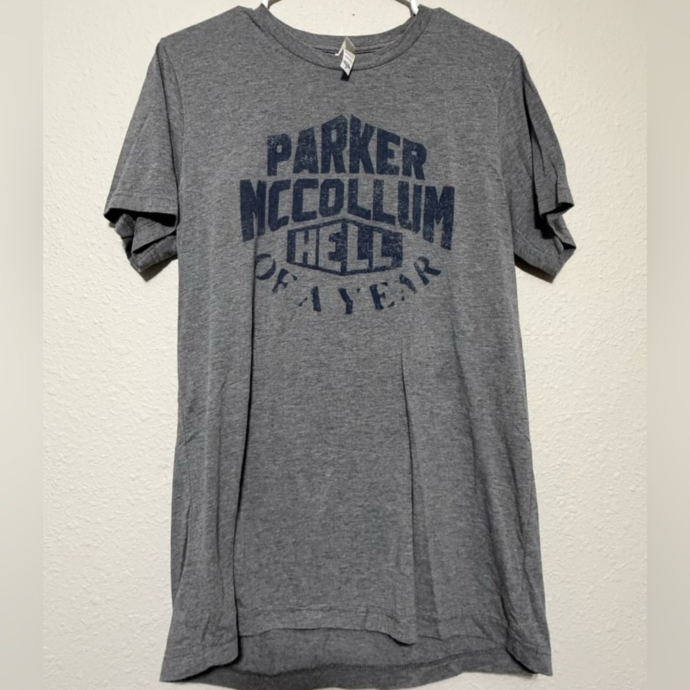 Parker McCollum Gray Tee with Navy Graphic